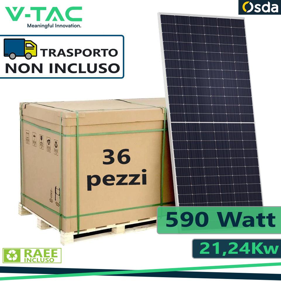 OSDA 590W TOPCON SOLAR PANEL GLASS/GLASS 2278X1134X30MM