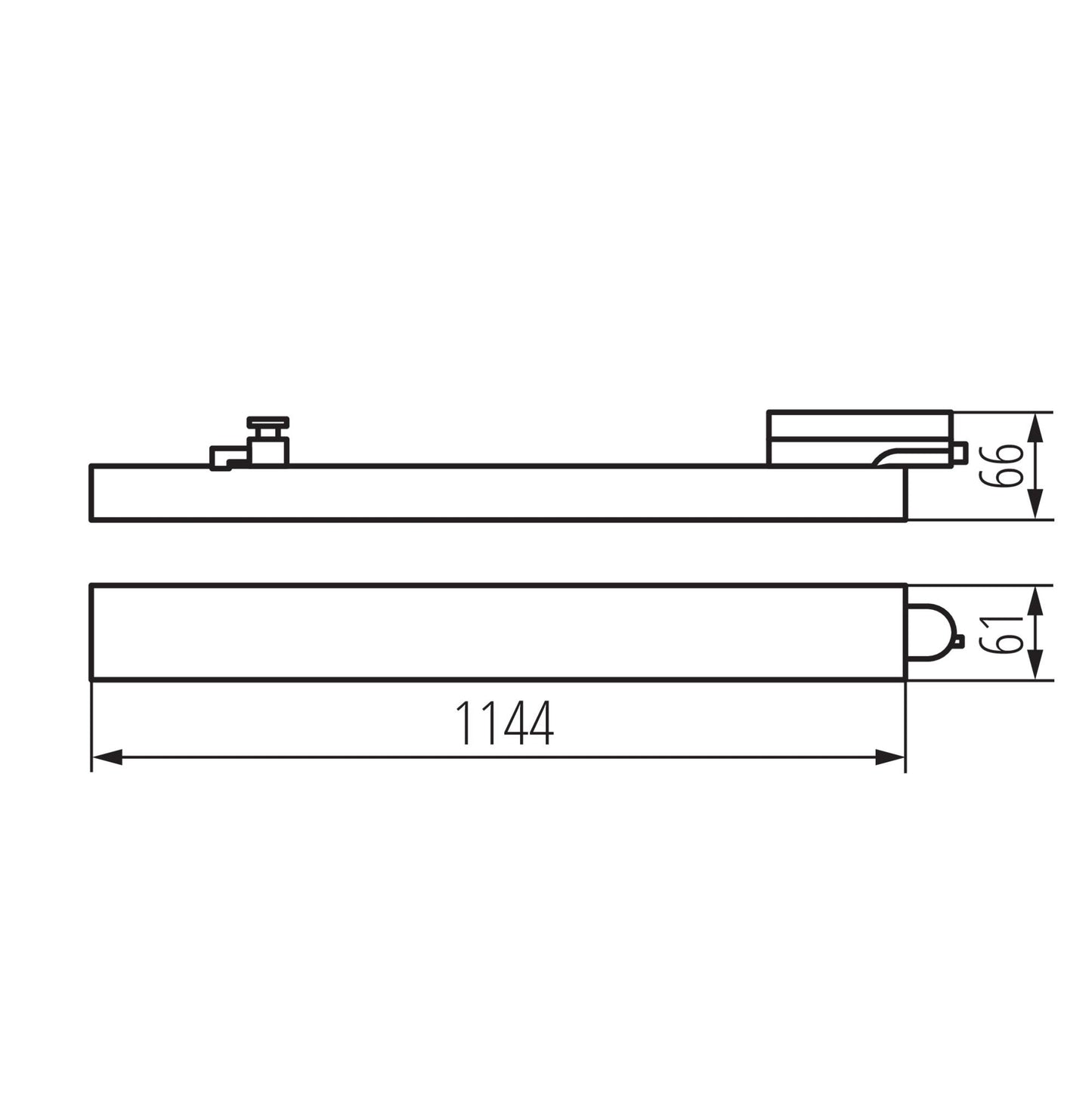 PROIETTORE PER BINARIO LTL 38W-114-CCT-B - KANLUX