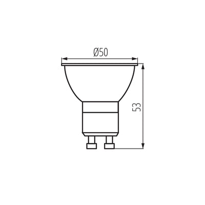 LAMPADINA LED XLED GU10 4,9W-WW - KANLUX