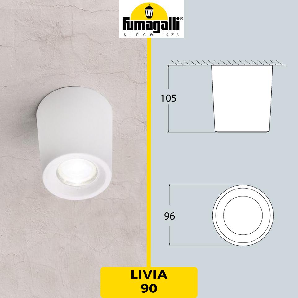 LIVIA 90 BIANCO SATIN LED GU10 3,5W CCT