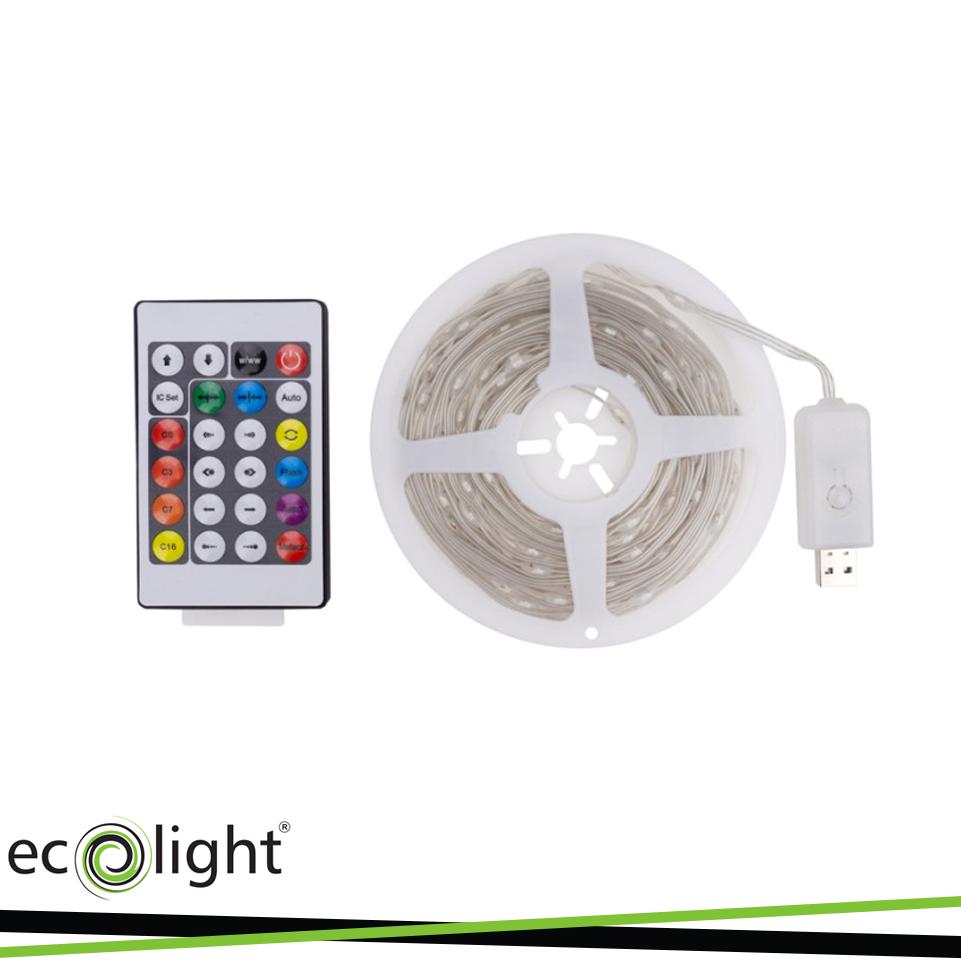 STRISCIA LED 1 MILIONE DI COLORI 100 LED 10M DC5V