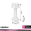 SENAN,IND.TABLE, LED2,7W, H21CM, GOLD