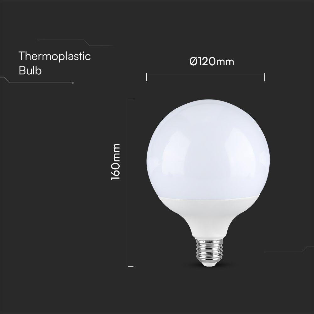 LED LAMPADINA SAMSUNG CHIP 18W E27 G120 PLASTICA 2000LM 6500K
