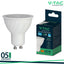 LED LAMPADINA SAMSUNG CHIP GU10 6W PLASTICA SMD WITH LENS 4000K