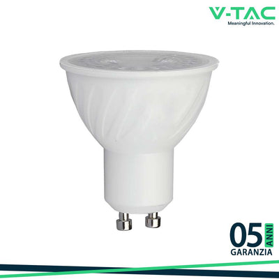 LED LAMPADINA SAMSUNG CHIP GU10 6W PLASTICA SMD WITH LENS 4000K