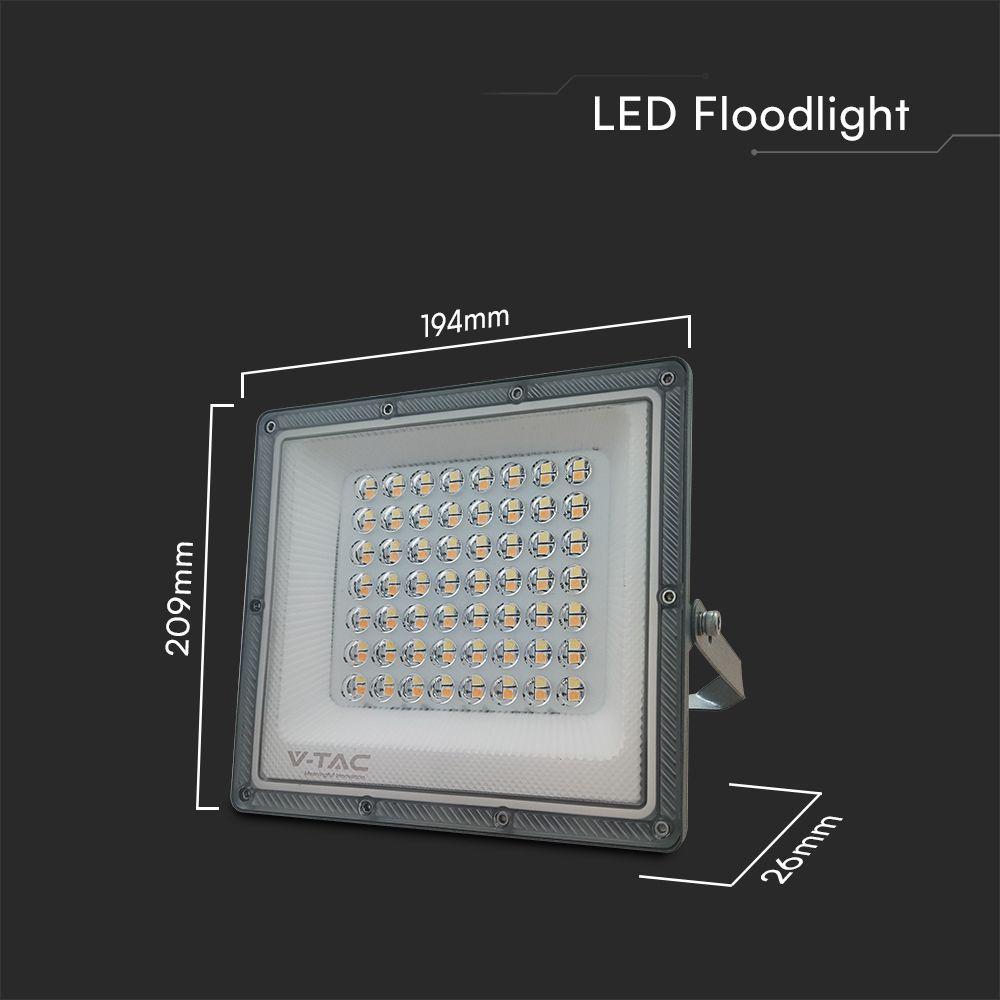 50W LED PROIETTORE 3IN1 CORPO GRIGIO