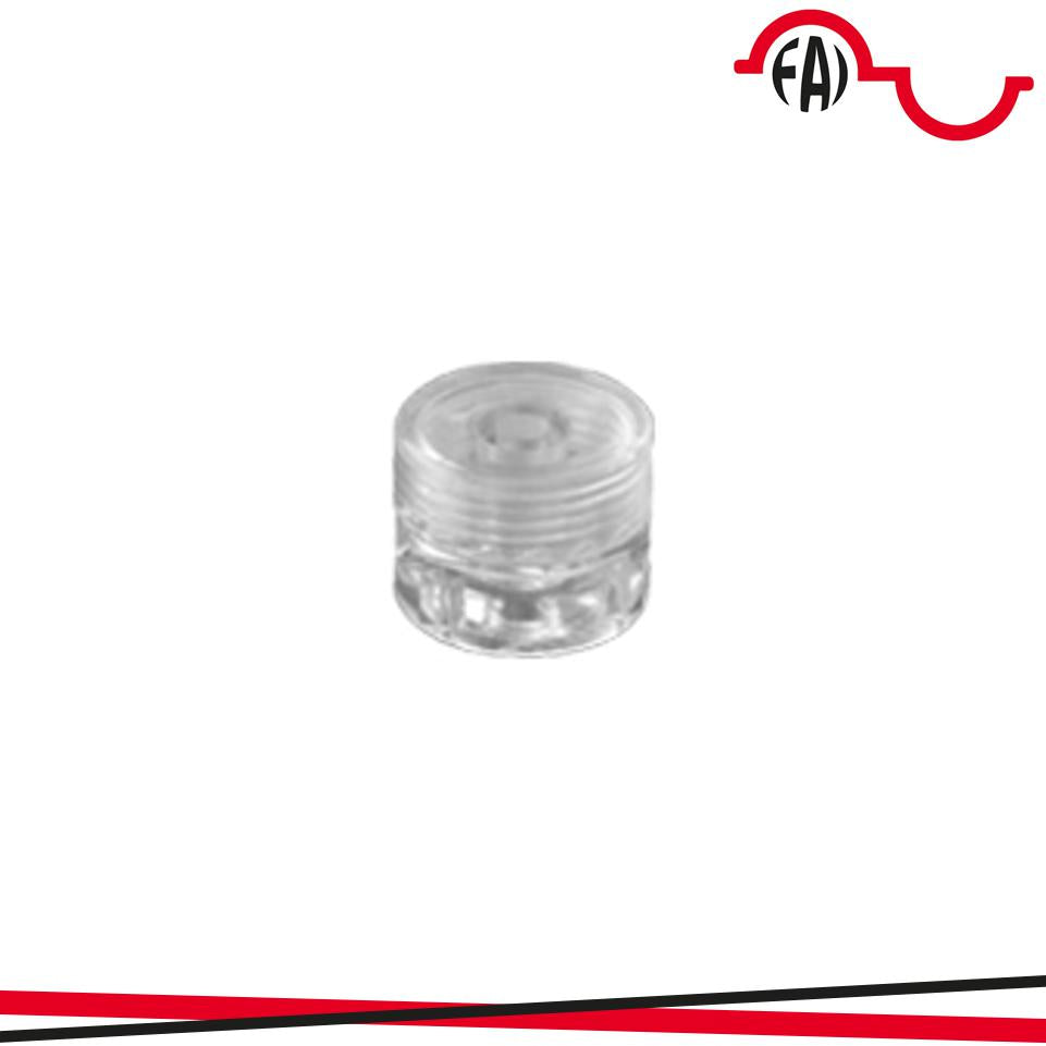 GANCIO SERRACAVO PVC TRASP CONF. 10PZ