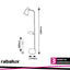 AZIM2,IND.FLOOR, E27 1XMAX40W, H150CM