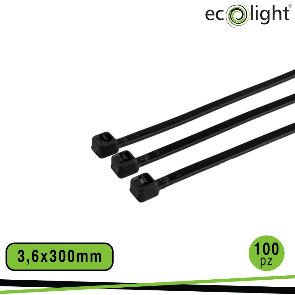 FASCETTA FERMACAVO 3,6X300MM   NERO