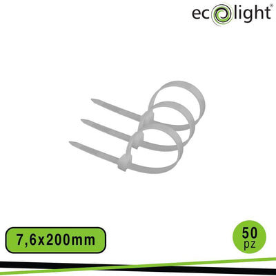 FASCETTA FERMACAVO 7,6X200MM   BIANCO
