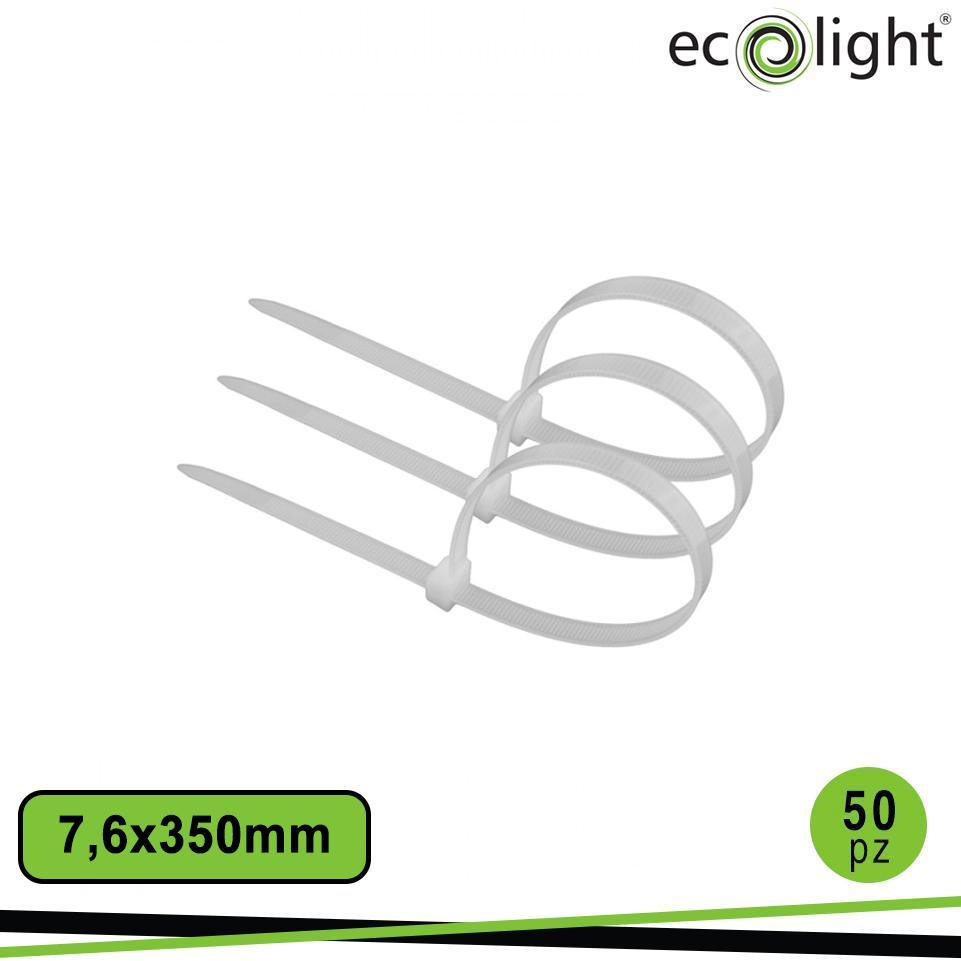 FASCETTA FERMACAVO 7,6X350 MM  BIANCO PZ 50