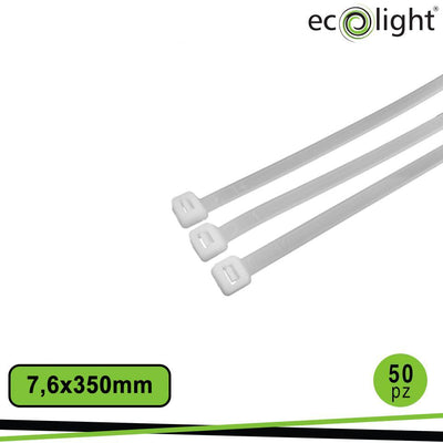 FASCETTA FERMACAVO 7,6X350 MM  BIANCO PZ 50