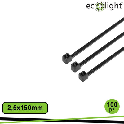 FASCETTA FERMACAVO PREMIUM     2,5X150MM NERO