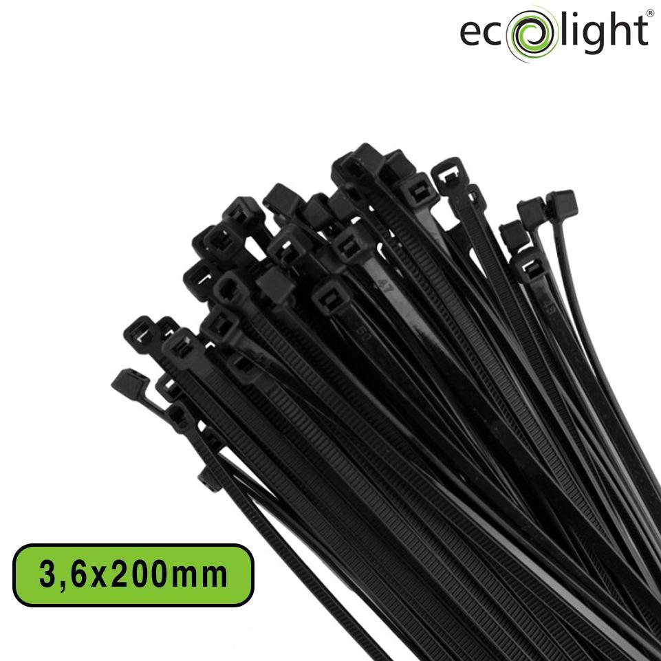 FASCETTA FERMACAVO PREMIUM     3,6X200MM NERO