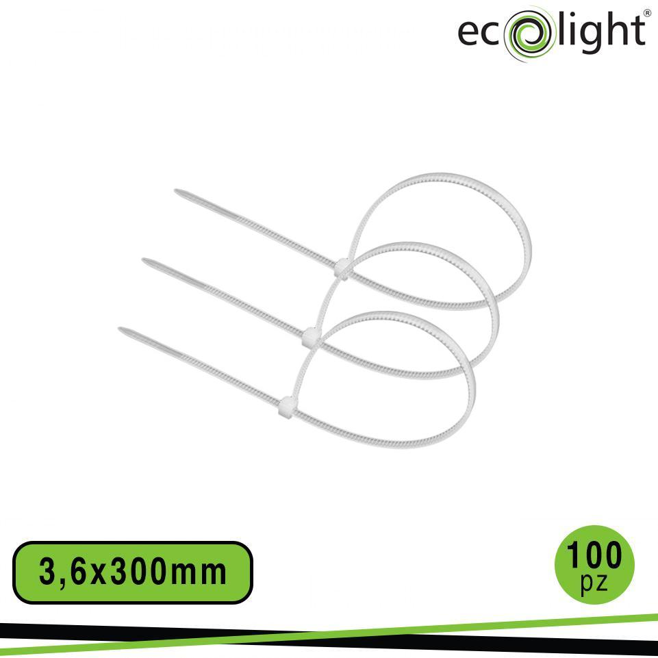 FASCETTA FERMACAVO PREMIUM     3,6X300MM BIANCO