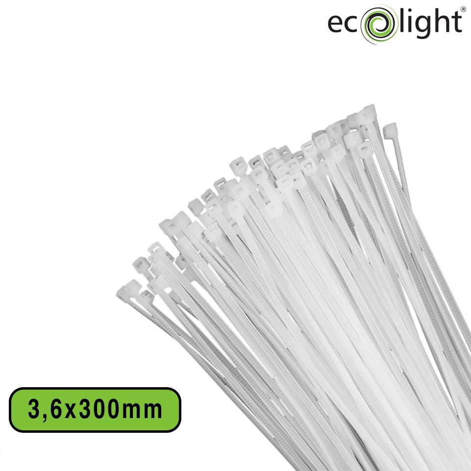 FASCETTA FERMACAVO PREMIUM     3,6X300MM BIANCO