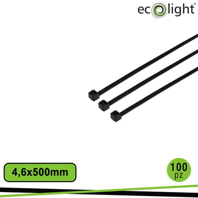 FASCETTA FERMACAVO PREMIUM     4,6X500MM NERO