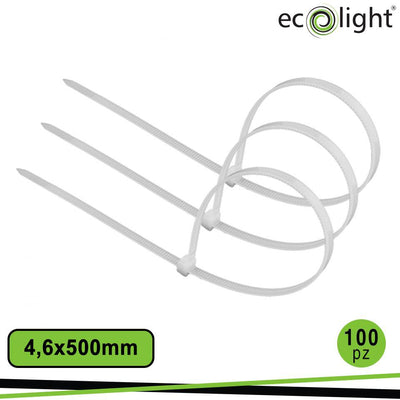 FASCETTA FERMACAVO PREMIUM     4,6X500MM BIANCO