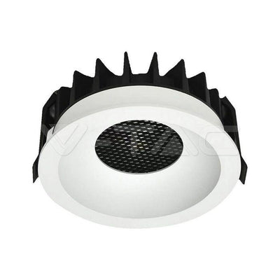 12W FARETTO LED DA INCASSO CHIP LED COB BRIDGELUX A NIDO D APE 3IN1 COLORE BIANCO