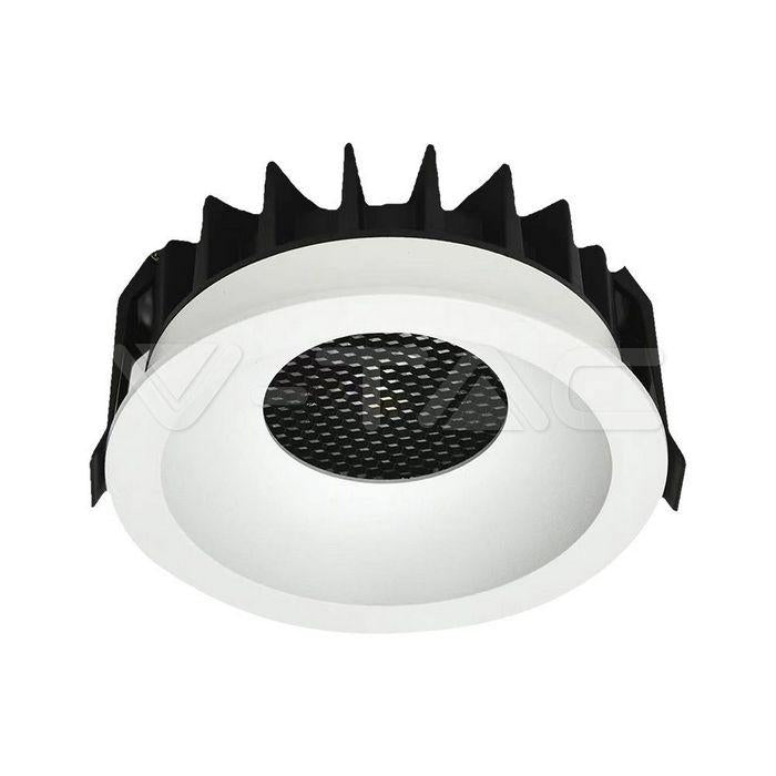 24W FARETTO LED DA INCASSO CHIP LED COB BRIDGELUX A NIDO D APE 3IN1 COLORE BIANCO