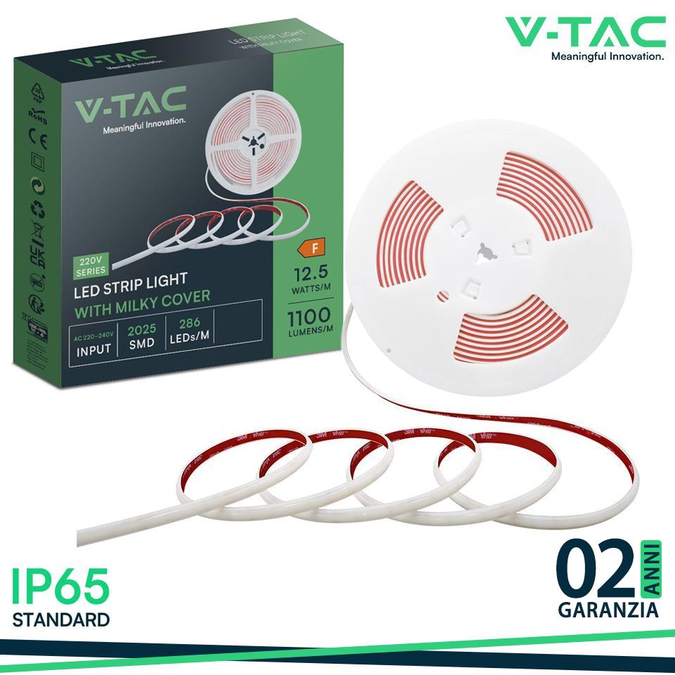 LED COB STRISCIA SET 12W 2025 286 3000K 5M/SET 220V