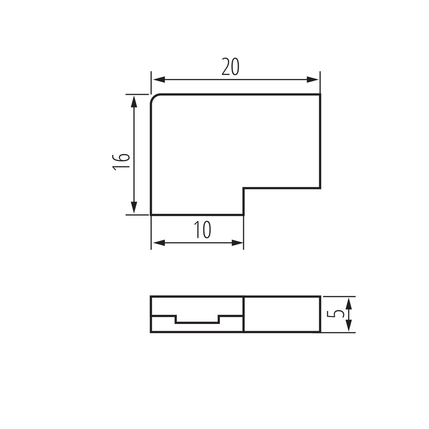 CONNETTORE PER NASTRI LED CON P 8 L - KANLUX
