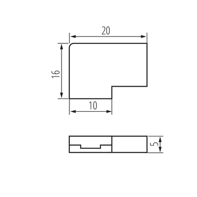 CONNETTORE PER NASTRI LED CON P 8 L - KANLUX