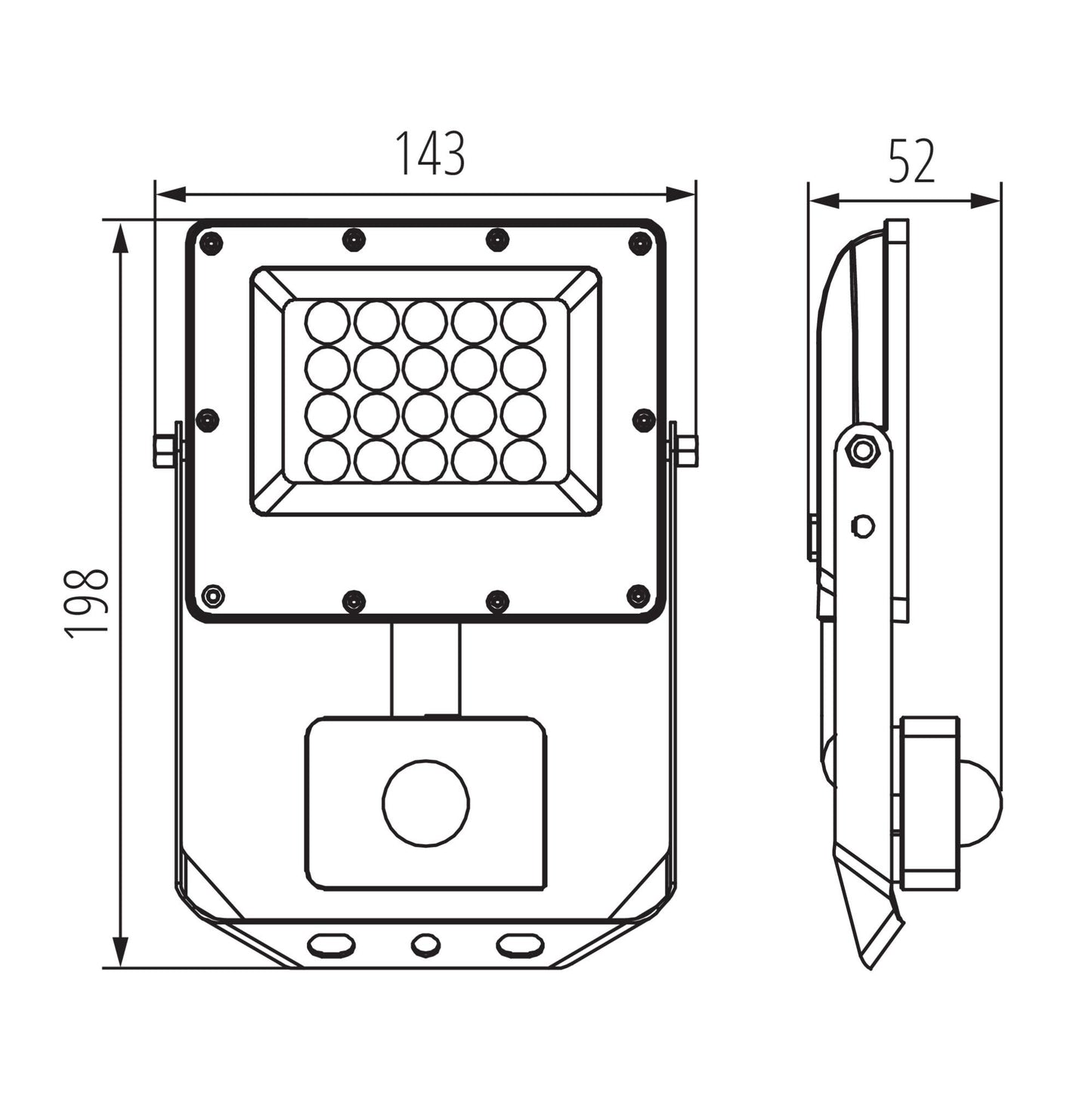 PROIETTORE A LED ACETE 20W CCT SE GR - KANLUX