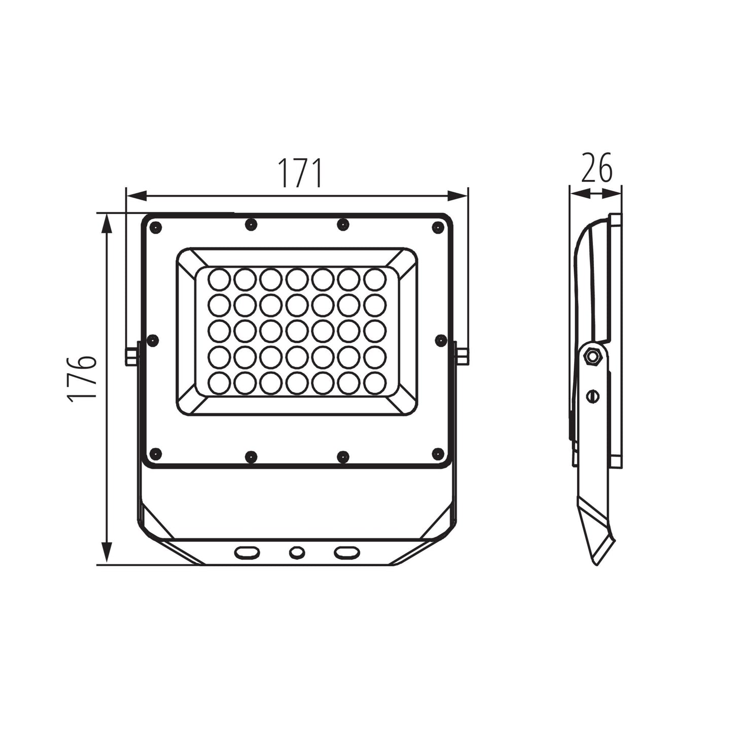PROIETTORE A LED ACETE 30W CCT GR - KANLUX