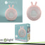 SVEGLIA/LAMPADA NOTTURNA A LED RGB CONIGLIO ROSA MARY S
