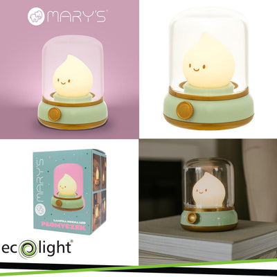 LAMPADA NOTTURNA A LED MARY S  FIAMMA VERDE