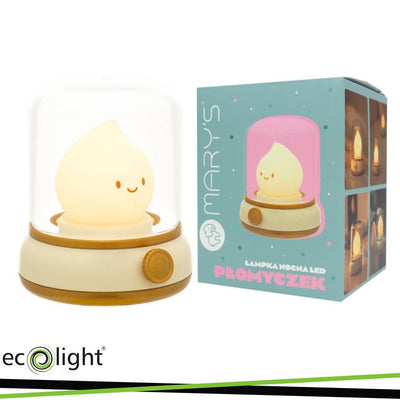LAMPADA NOTTURNA A LED MARY S  FIAMMA GIALLA