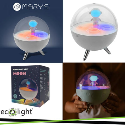 LAMPADA NOTTE MARY S LED RGB   MOON BIANCO