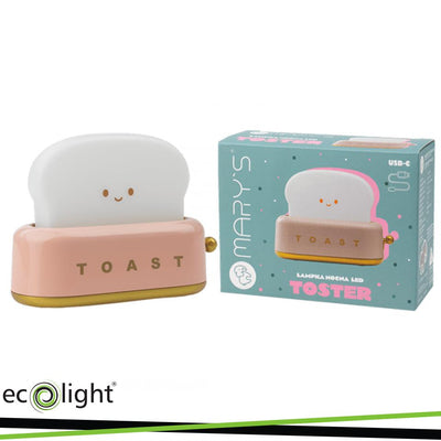 LAMPADA NOTTURNA A LED MARY S  TOSTAPANE ROSA