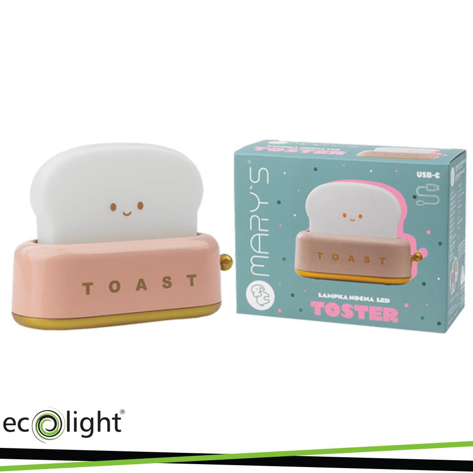 LAMPADA NOTTURNA A LED MARY S  TOSTAPANE ROSA