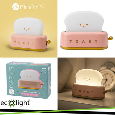 LAMPADA NOTTURNA A LED MARY S  TOSTAPANE ROSA