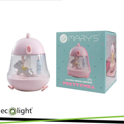 LAMPADA NOTTURNA LED RGB ROSA  CARILLON DI MARY