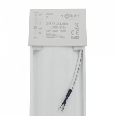 LED BATTEN 120CM 40W 6400K 4800LM