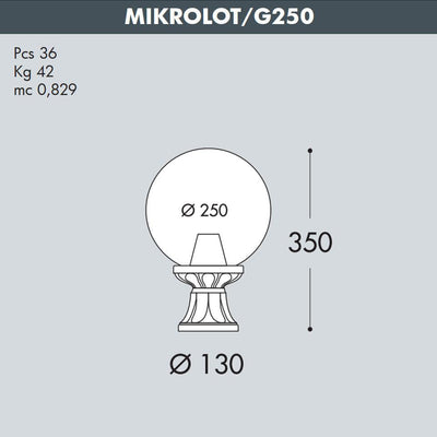 MIKROLOT/G250 BIANCO TRASP E27