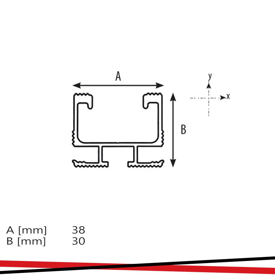 PROFILO IN ALLUMINIO FV 2MT