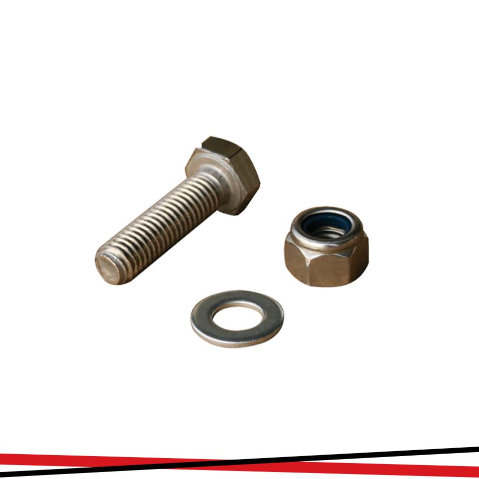KIT VITE+DADO+RONDELLA M8X10 BOX DA 25PZ