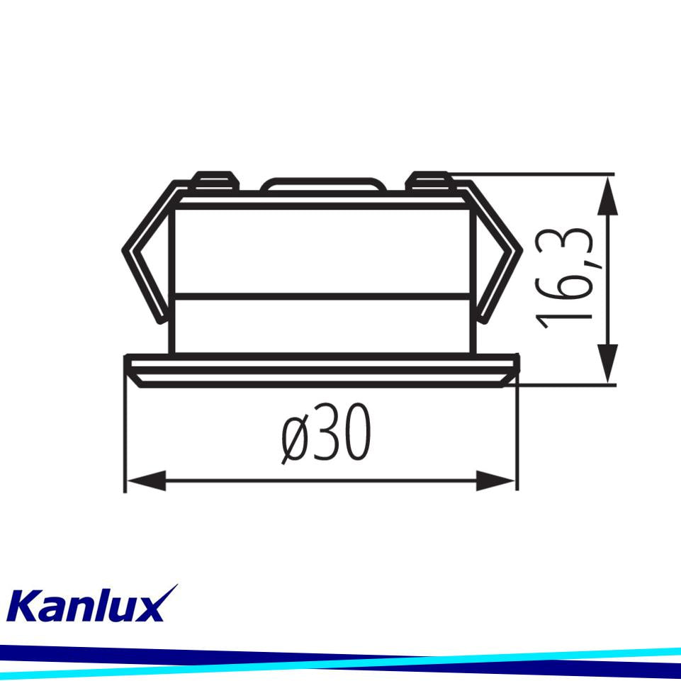 FARETTO INCASSO IMPERMEABILE A LED IMBER LED NW W - KANLUX