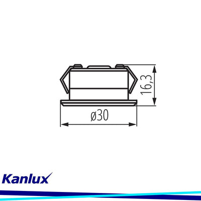 FARETTO INCASSO IMPERMEABILE A LED IMBER LED WW W - KANLUX