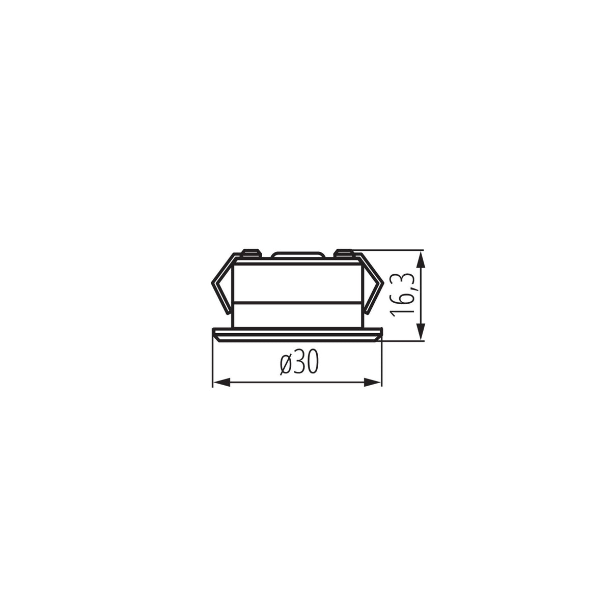 FARETTO INCASSO IMPERMEABILE A LED IMBER LED CW B - KANLUX