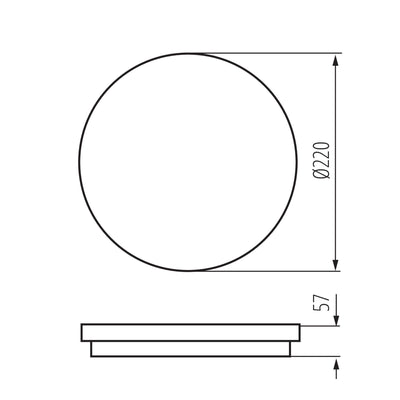 PLAFONIERA LED BENO 12-18W CCT-O G - KANLUX