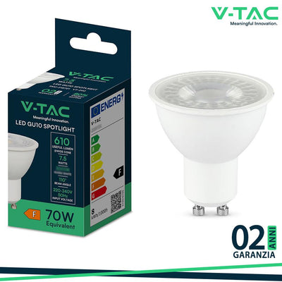 LED FARETTO 7.5W GU10 RIPPLE PLASTICA 4000K 110