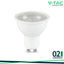LED FARETTO 7.5W GU10 RIPPLE PLASTICA 4000K 110
