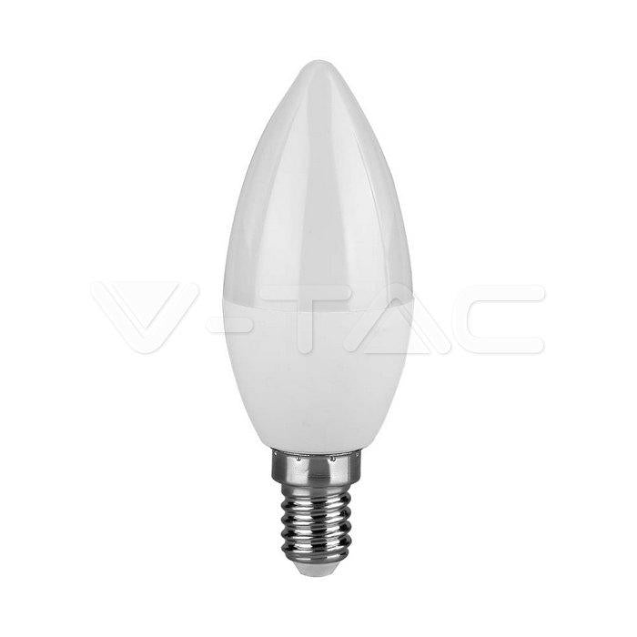 LED LAMPADINA 6.5W E14 PLASTICA CANDLE 3000K E14