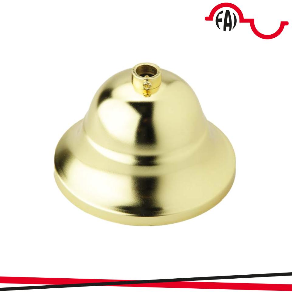 ROSONE IN METALLO PER PENDEL D.110 OTTONE