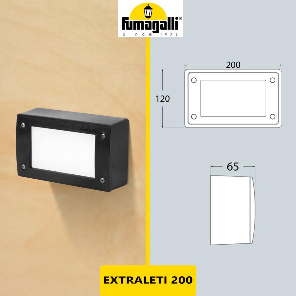 EXTRALETI 200 NERO OPALE LED GX53 3W CCT
